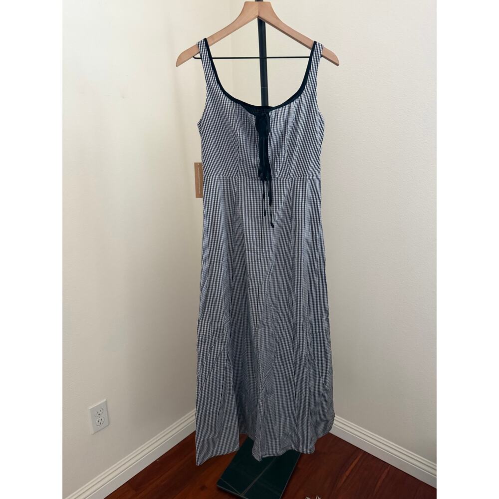 $160 New O.P.T Babette dress plaid black & white size 4 - Picture 5 of 10
